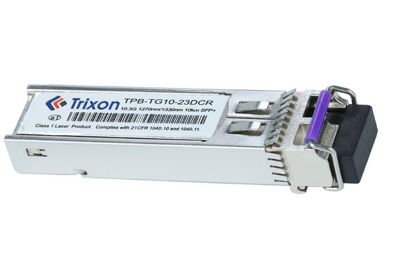 kupować TPB-TG10-23DCR 10G 10km TX1270nm,RX1310nm Złącze BIDI LC SFP+ Moduł nadawczo-odbiorczy Zgodny z MSA SFF-8472 produkcja internetowa