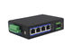 Przemysłowy przełącznik Gigabit Ethernet 5-portowy do montażu na szynie DIN 4 gniazda PoERJ45 + 1 SFP